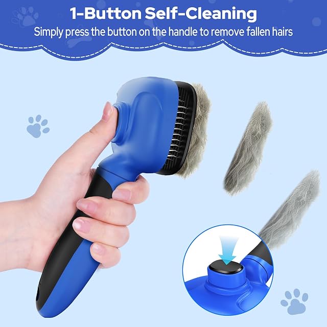 Foto 5 de 8 de Zivacate Cepillo para Perros y Gatos, Limpieza con un Clic