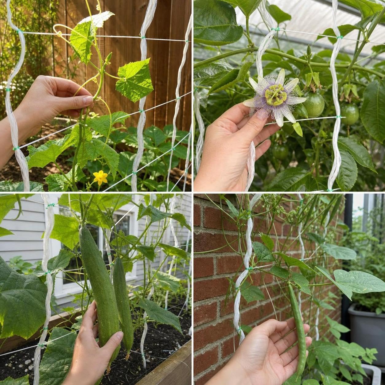Garten Rank für, Gurken und andere Kletterpflanzen, für die Pflanzenzucht, 3.5 Meter * 100 Meter Yamswurzelnetz