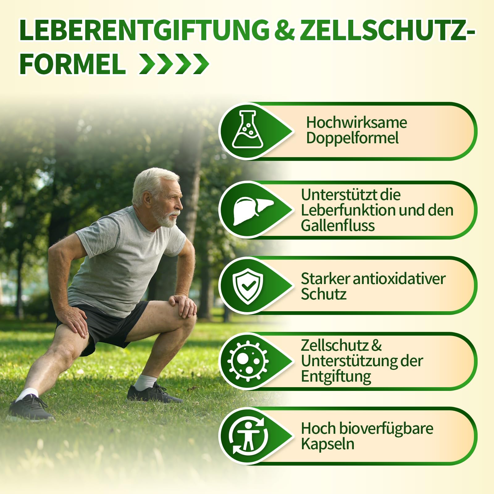 VivoNu TUDCA 2000mg & NAC 1200mg Kapseln Hochdosiert, 180 vegane Kapseln, Zellschutz & Vitalität, Fördert Stoffwechsel & Verdauung,Unterstützt gesunde Zellalterung, Natürliche Antioxidantien