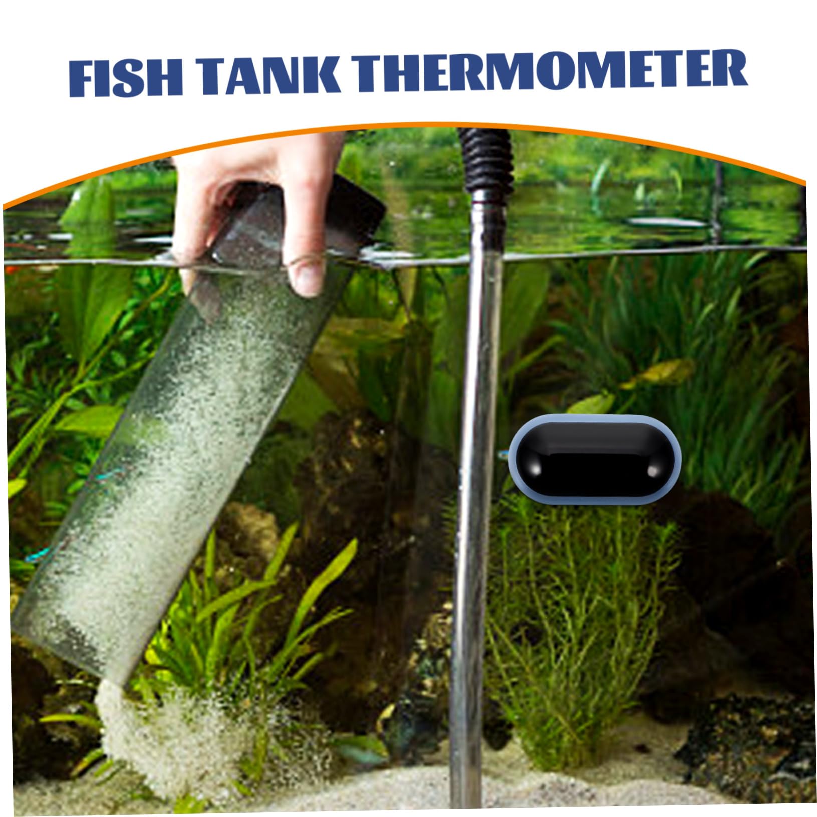 Happyyami 5 Piezas termómetro de acuario pequeños digitales herramienta de medida de temperatura termómetro acuario termometro acuario termómetro digital monitor de temperatura del tanque