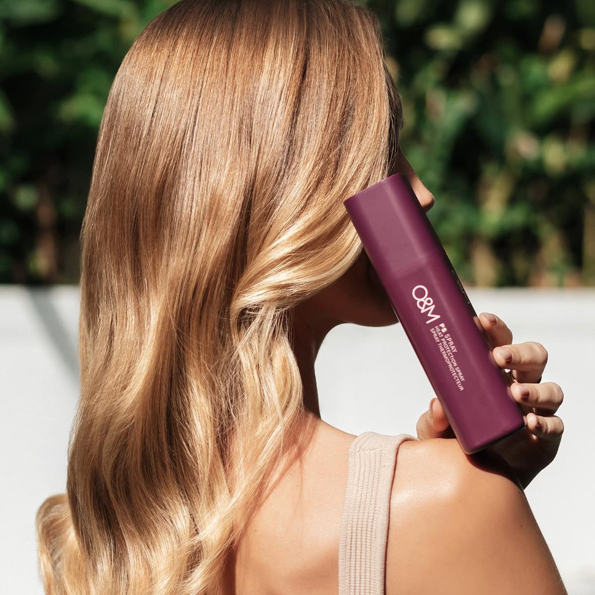 O&M PS Spray (150ml) – Hitzeschutz & UV-Schutz für alle Haartypen – Leichtes Pflegespray mit Camelina-Öl & Schwarzfichtenrinde – Vegan & tierversuchsfrei, ohne Sulfate & Silikone