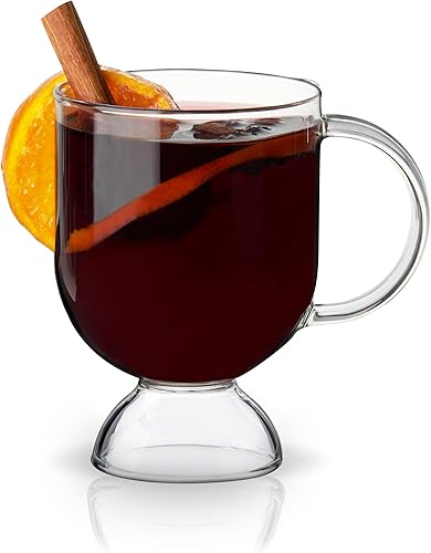 Miniatura 2 de Viski Vasos de café irlandés, taza de vidrio caliente Toddy para vino caliente, sidra con pinchos, ponche de huevo, taza de café transparente, juego