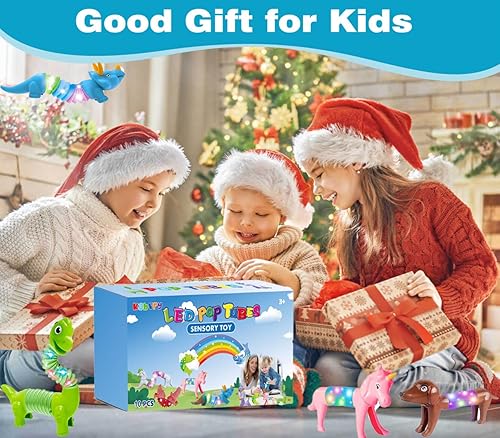 Miniatura 4 de Tubos LED para reventar burbujas, 10 unidades, juguetes sensoriales para autismo y alivio del estrés, juguetes de viaje para automóvil y avión,