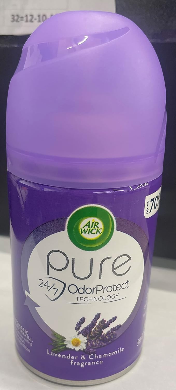 Air Wick Freshmatic Automatic Spray Air Freshener, Lavender and Chamomile Scent, 1 Refill, 6.17 Ounce (Pack of 6)