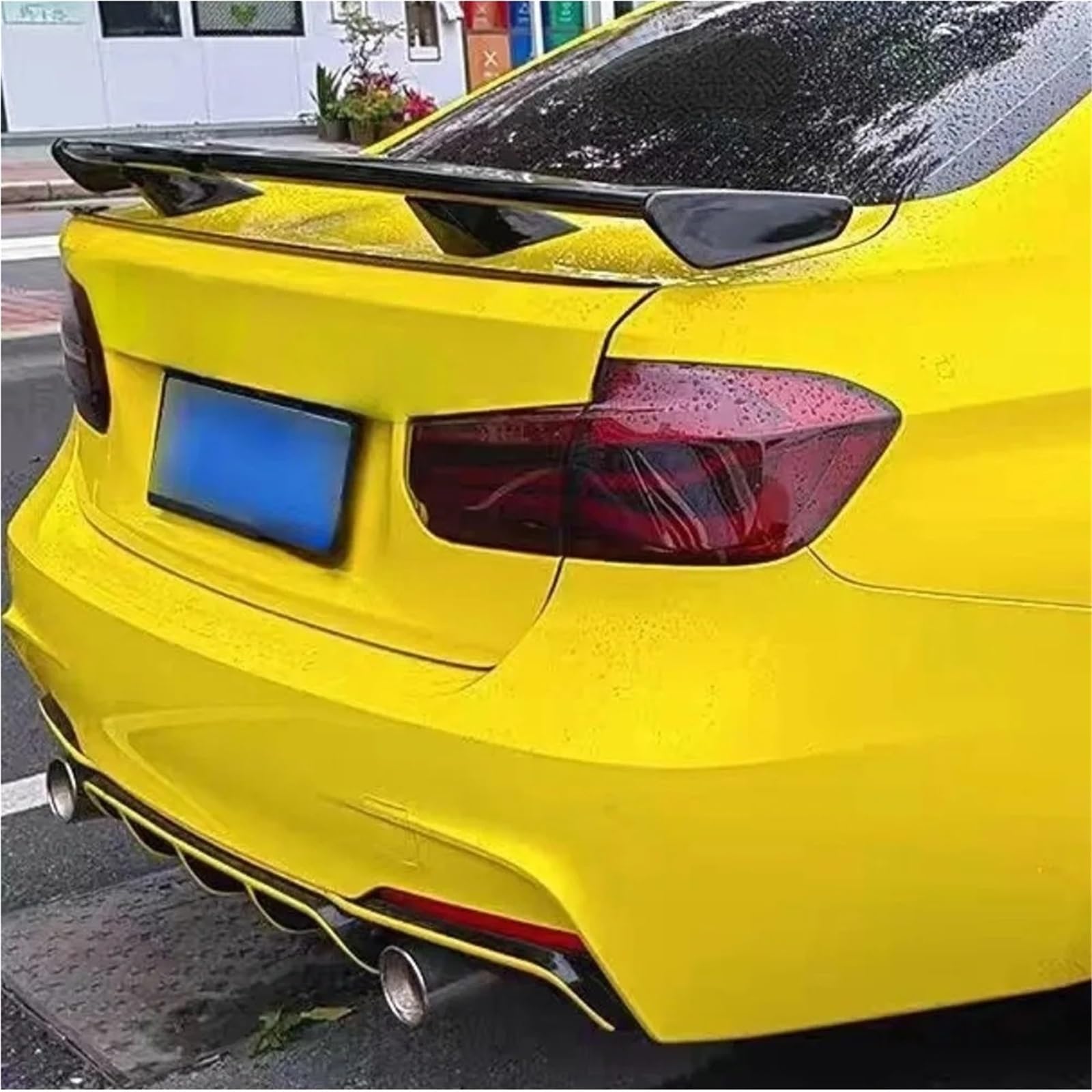 Kompatybilny z Sedanem Honda Hyundai VW Audi BMW benz Uniwersalny styl PRO Sedany Uniwersalny tylny spoiler bagażnika Skrzydło akcesoria do nadwozia samochodu(Glossy Black)
