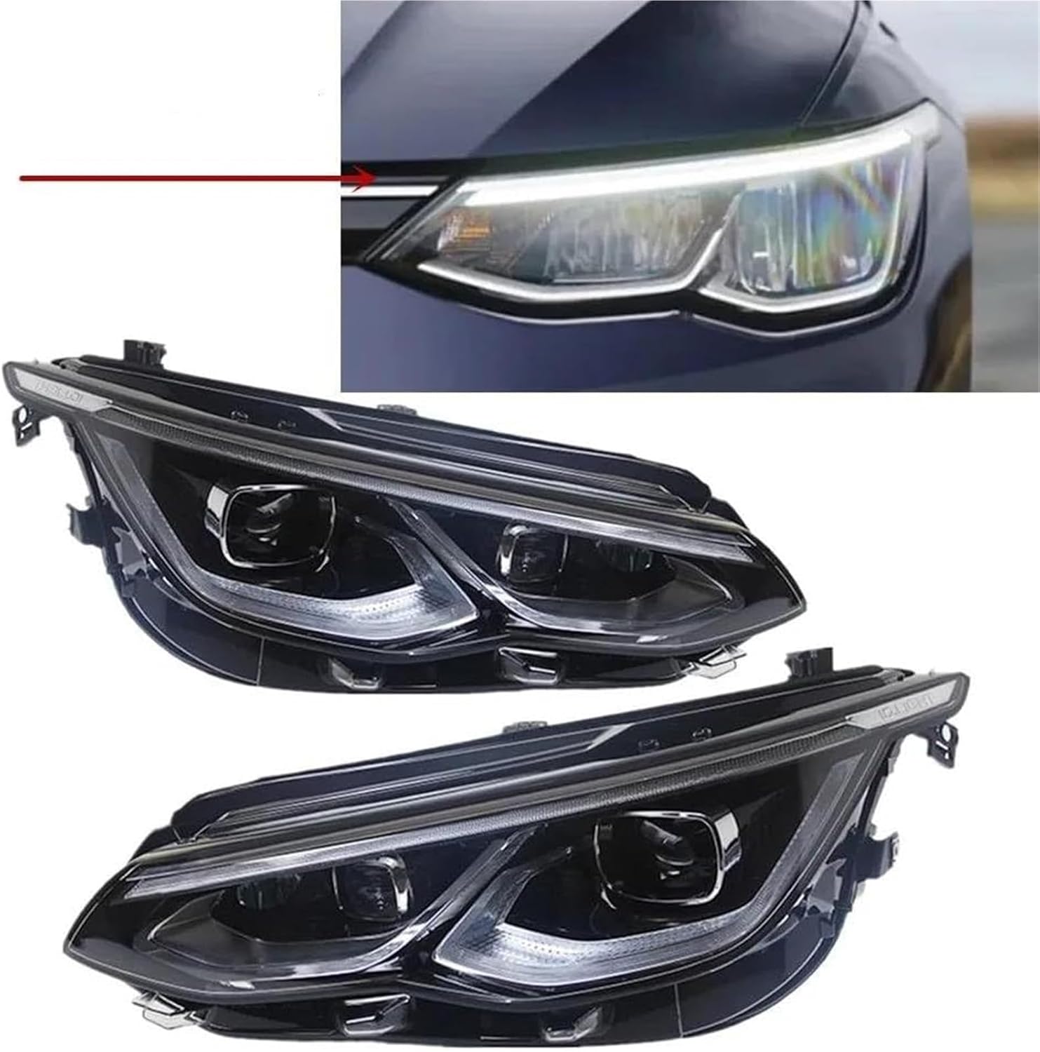 フォルクスワーゲン ゴルフ8 右側ヘッドライト フォルクスワーゲン