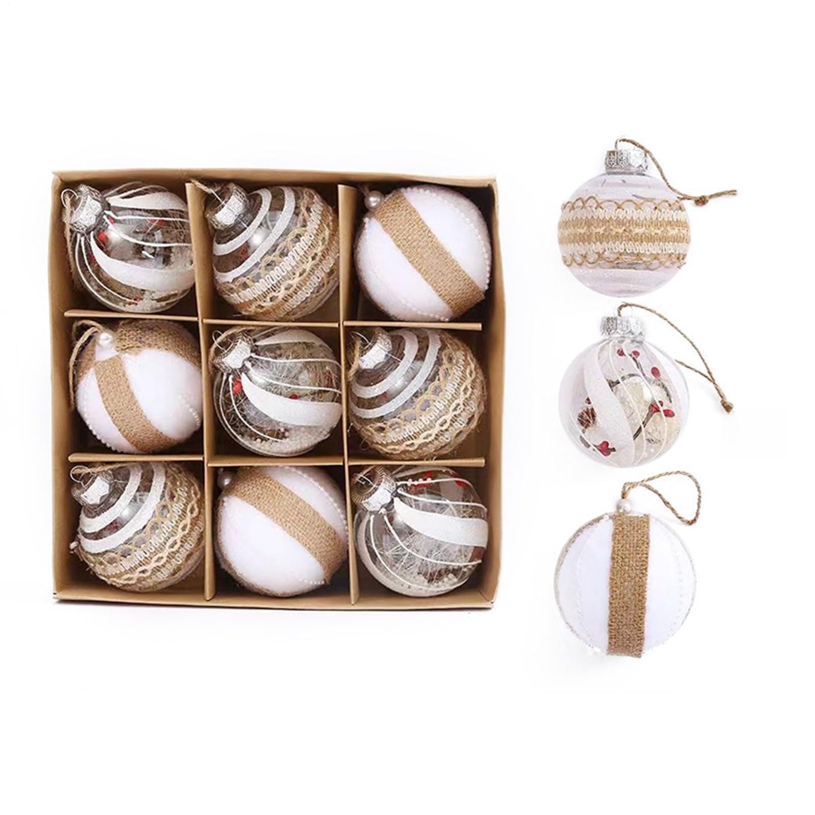 Boules de Noël incassables haut de gamme pour l'élégance des fêtes au restaurant