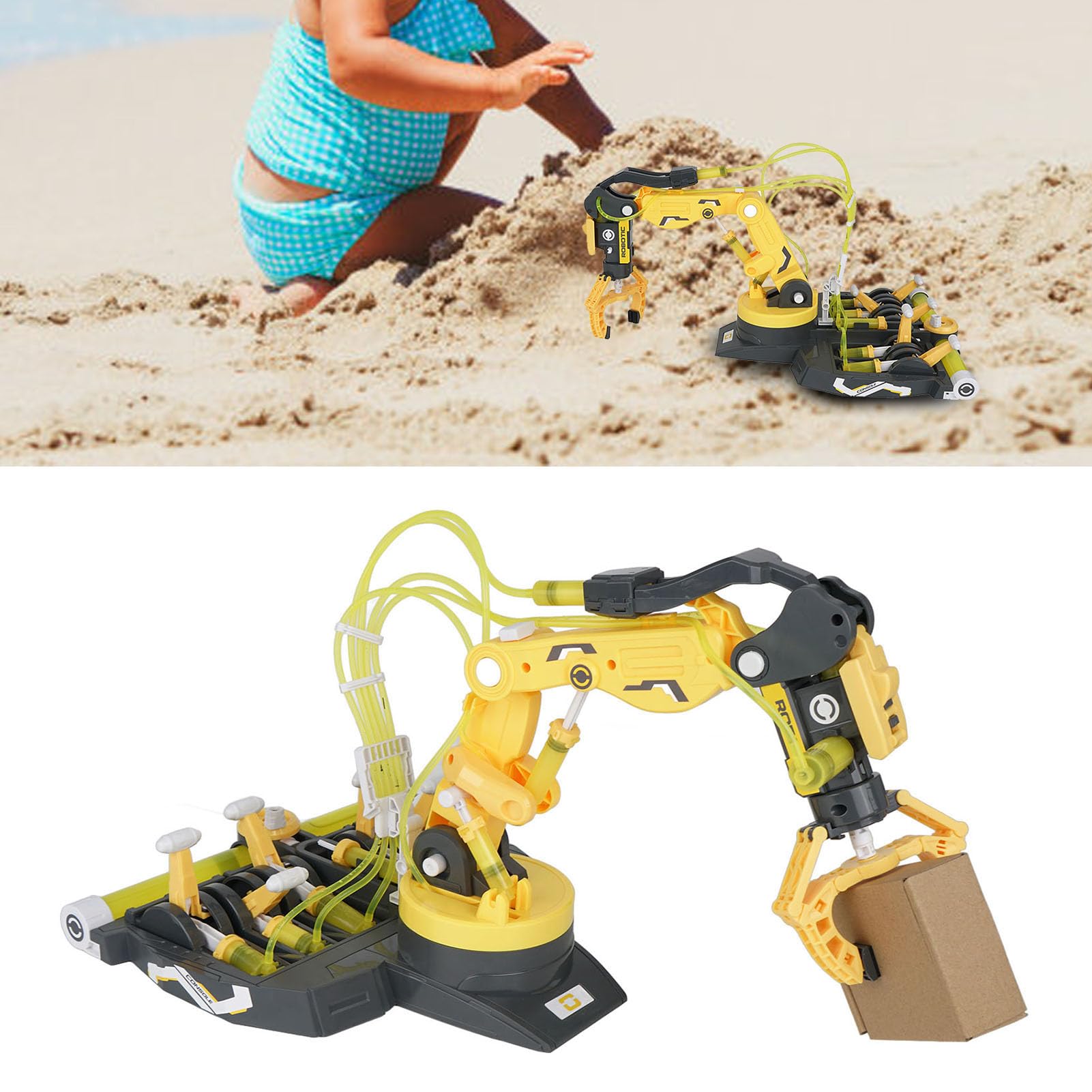 Dzieci DIY montaż Robota Hydraulicznego Mechaniczne ramię Zestaw Zabawek do Eksperymentu Naukowego (2)
