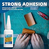 Vista 4 de Pegamento aceitoso de alta resistencia, 2 paquetes de gel superpegamento universal, unión instantánea en 10 segundos, fuerte adherencia