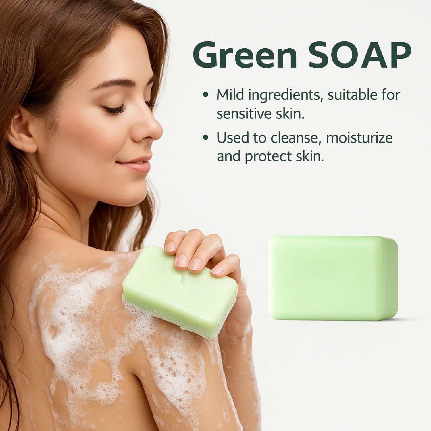 Sapone olio di albero tè viso corpo, sapone lenitivo arricchito con olio di albero tè, Saponi dolce albero viso corpo, Saponi detergente profondo che aiuta a rimuovere impurità odori (5pcs)