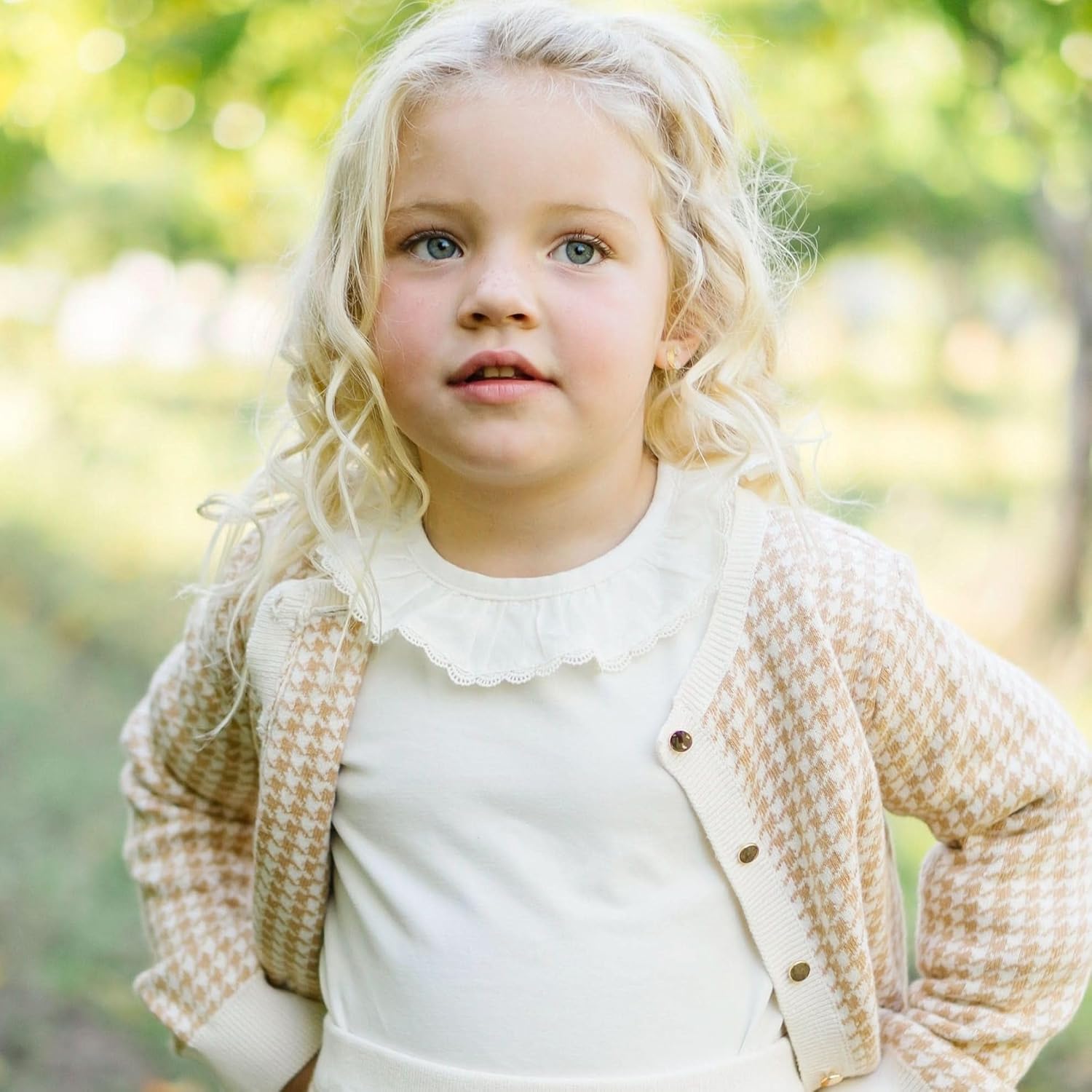Ruffle Neck Knit Top