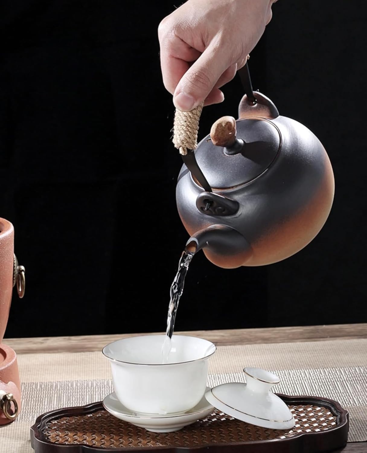 復刻版 手彫り茶杓 笹之葉 短寸 閉店S.】復刻版手彫り茶杓 笹之葉定寸