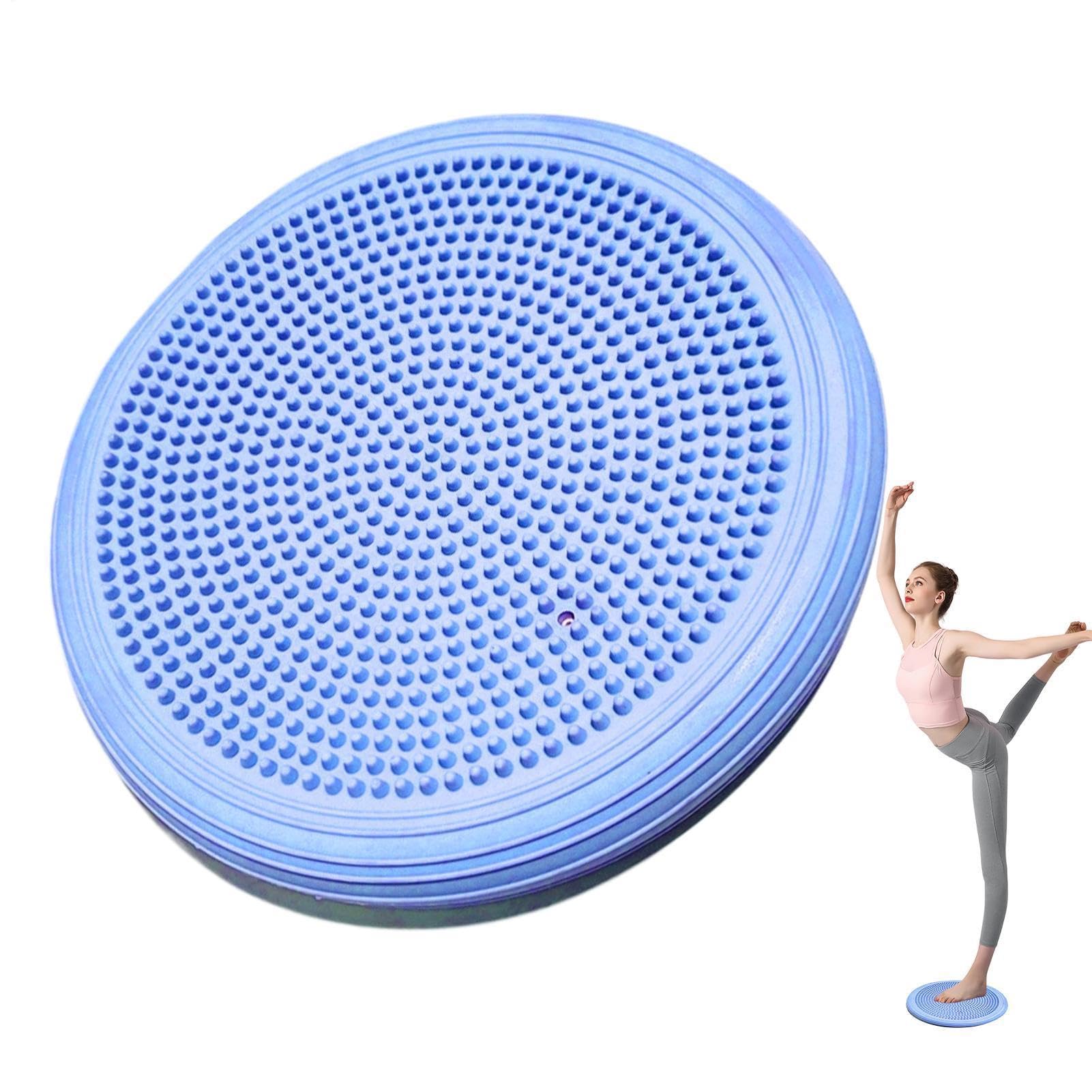 Fitness Balance Pad, Balance Disc - Cuscino da Massaggio Gonfiabile - Bolla Portatile Con Pompa Di Gonfiaggio, Tappetino Gonfiabile Antiscivolo Nucleo Forza