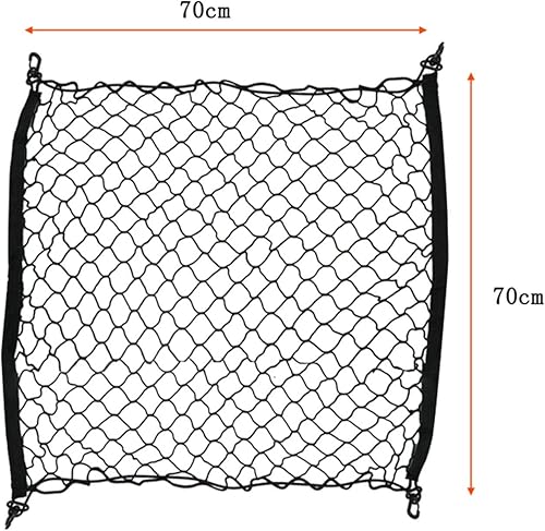 Miniatura 2 de Para Toyota Land Cruiser Prado J150 FJ150 2010 2018 276in276in 4 ganchos para maletero de coche red de carga de malla organizadora