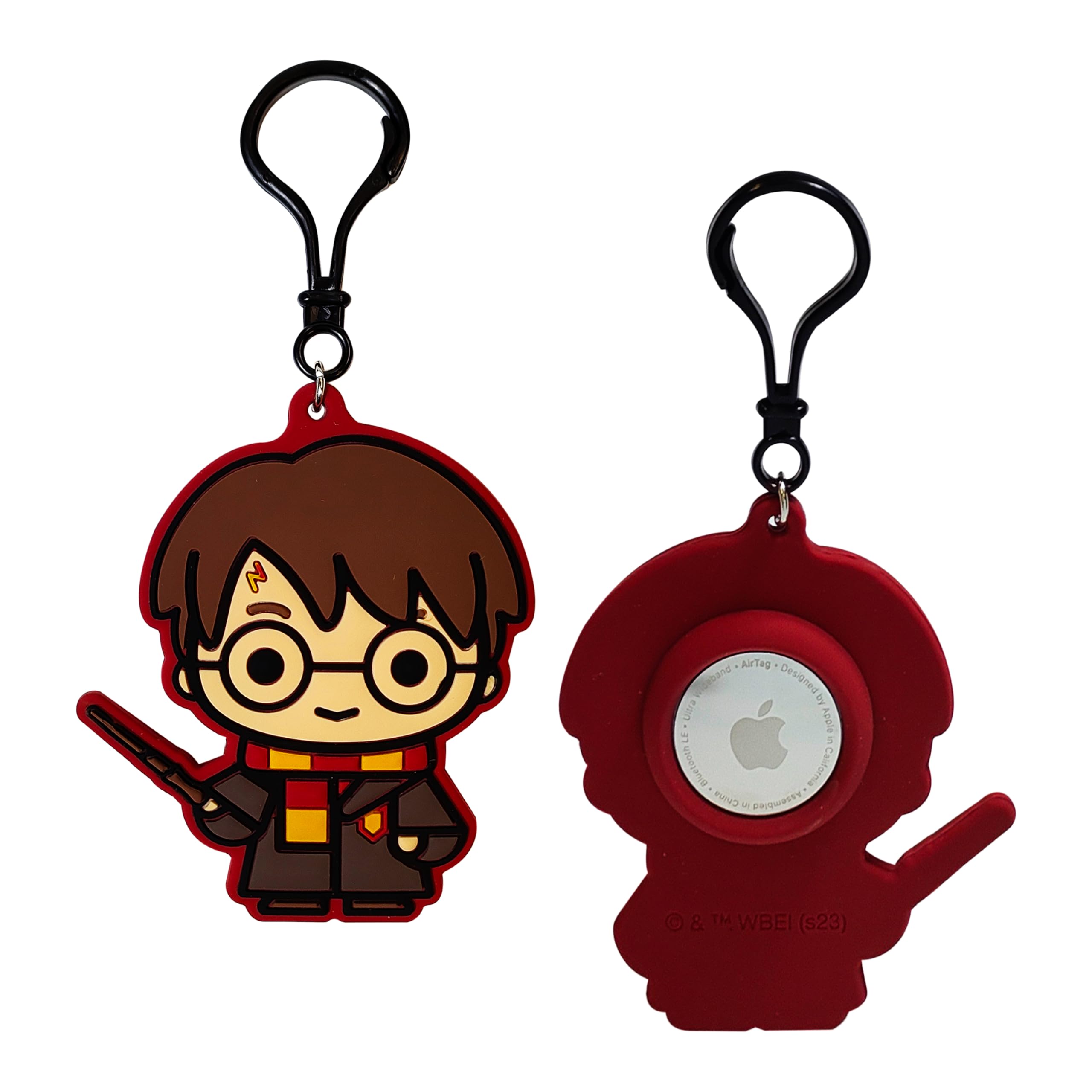 LUV HER Airtag Holder For Kids, Harry Potter Gifts, Airtag Keychain, Ensure a Snug Fit, Silicone Harry Potter Merchandise Designed for Apple Airtags - Keychain Accessories for Luggage