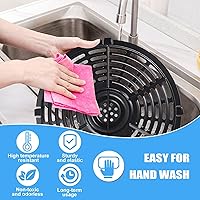 Vista 6 de Bandeja de parrilla para freidora de aire Power XL 5QT, bandeja de repuesto para freidora de aire antiadherente redonda de 8.7 pulgadas, 5 cuartos