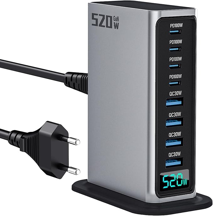 BKELHS 520W USB C 8-Port Fast Charging Station Review