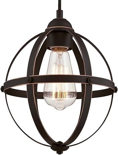Miniatura 2 de Westinghouse Lighting - Araña de luces 6110500 Stella Mira, estilo vintage, para interiores, con tres luces, acabado en madera rústica, con detalles