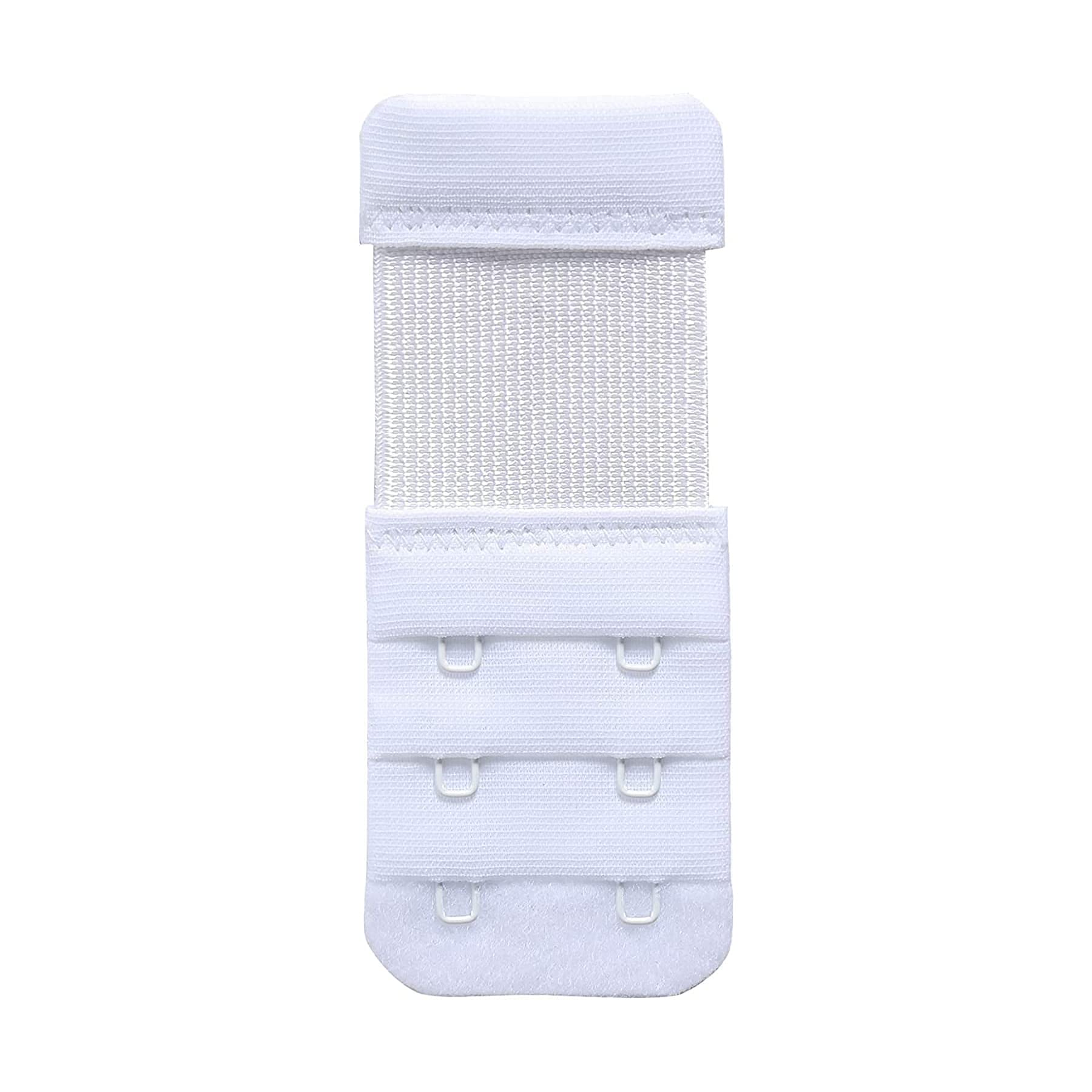 Women's Polyester Bra Extender With Extra Long Elastic For Extra Bra Band Length-3 Hook-PACK Of 1,2,3 -Color- Multi Colored-image-29