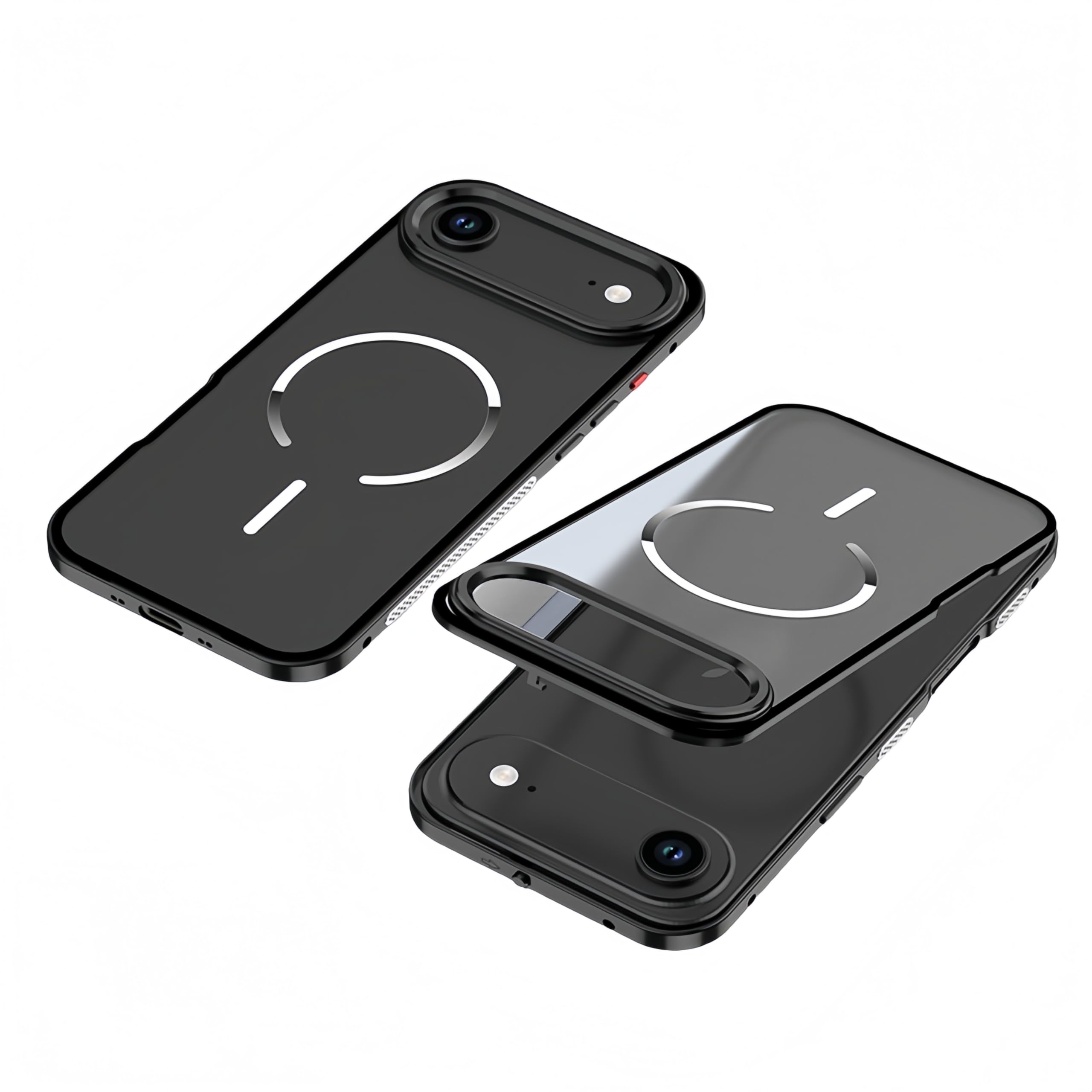 Amazon.co.jp: iPhone Air向けバンパー アルミ 半透明背面カバー付き