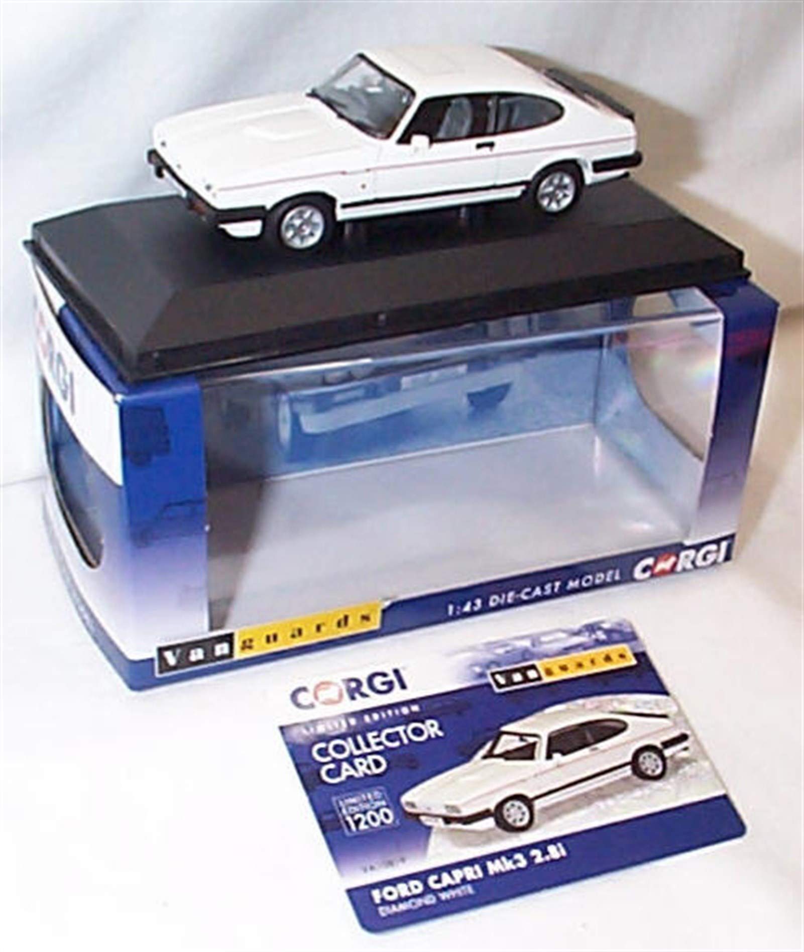 Corgi vanguards Ford Capri Mk3 2.6i Special Diamond White vehicle