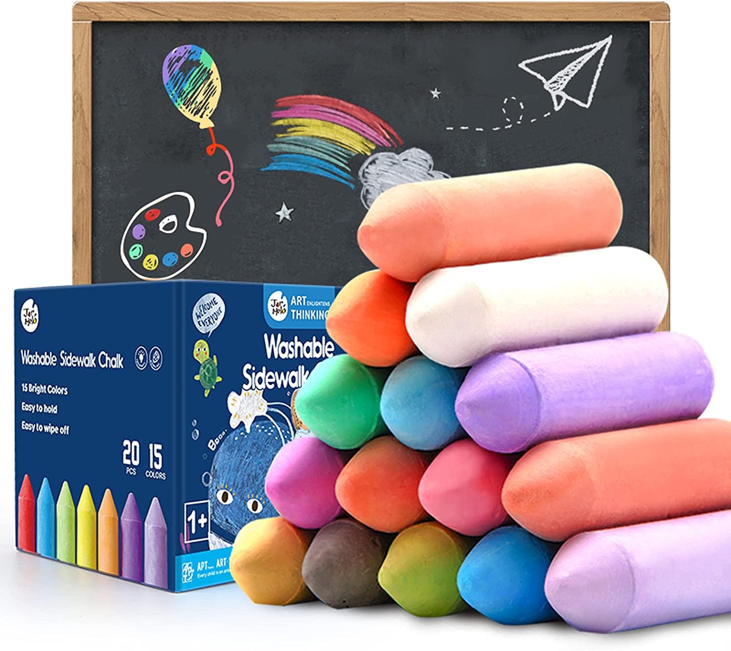 Jarmelo Washable Sidewalk Chalk - 15 Colors - Image 9 thumbnail
