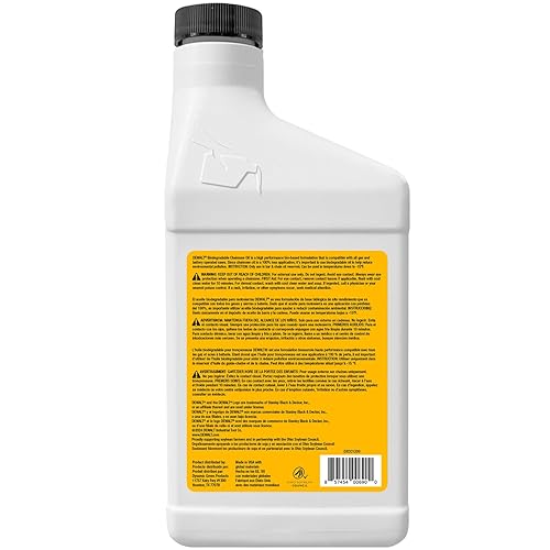 Miniatura 26 de DEWALT Aceite de barra y cadena biodegradable - Lubricante profesional de barra y motosierra verde, ecológico, no tóxico - Aceite Ultraclean