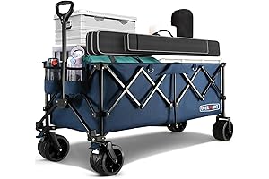 Overmont 45'' Collapsible Wagon for Easy Dorm Move-In
