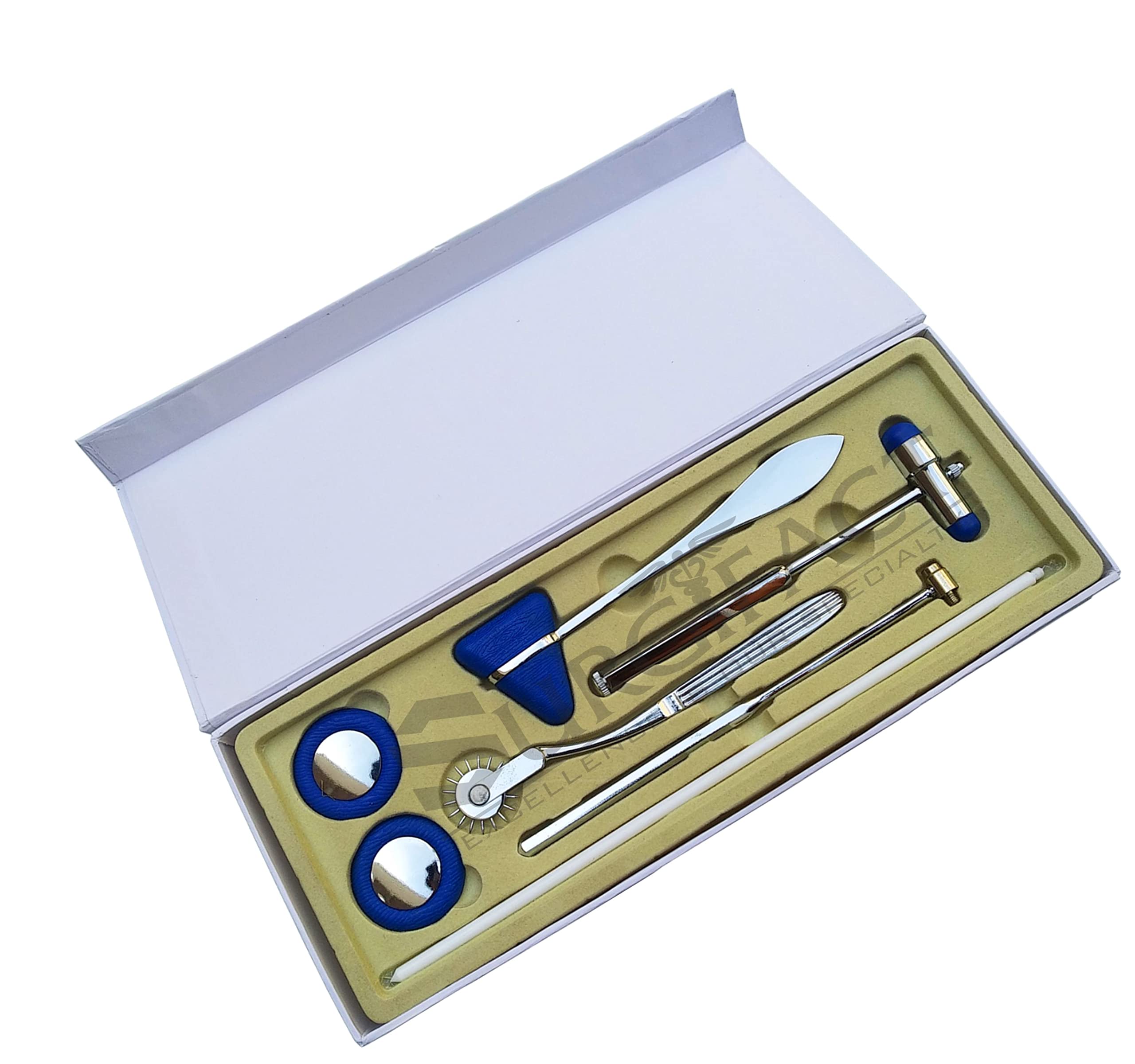 Premium Neurological Reflex Medical Hammer Set - 5 Piece Kit for Accurate Diagnoses and Professional Medical Exams - Essential Tool for Neurologists and Healthcare Professionals