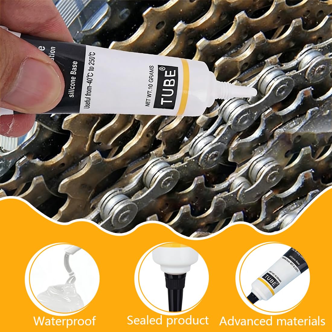 Grasa de Silicona para Cafeteras Automáticas, Juntas Tóricas, Grifos - Pack de 4