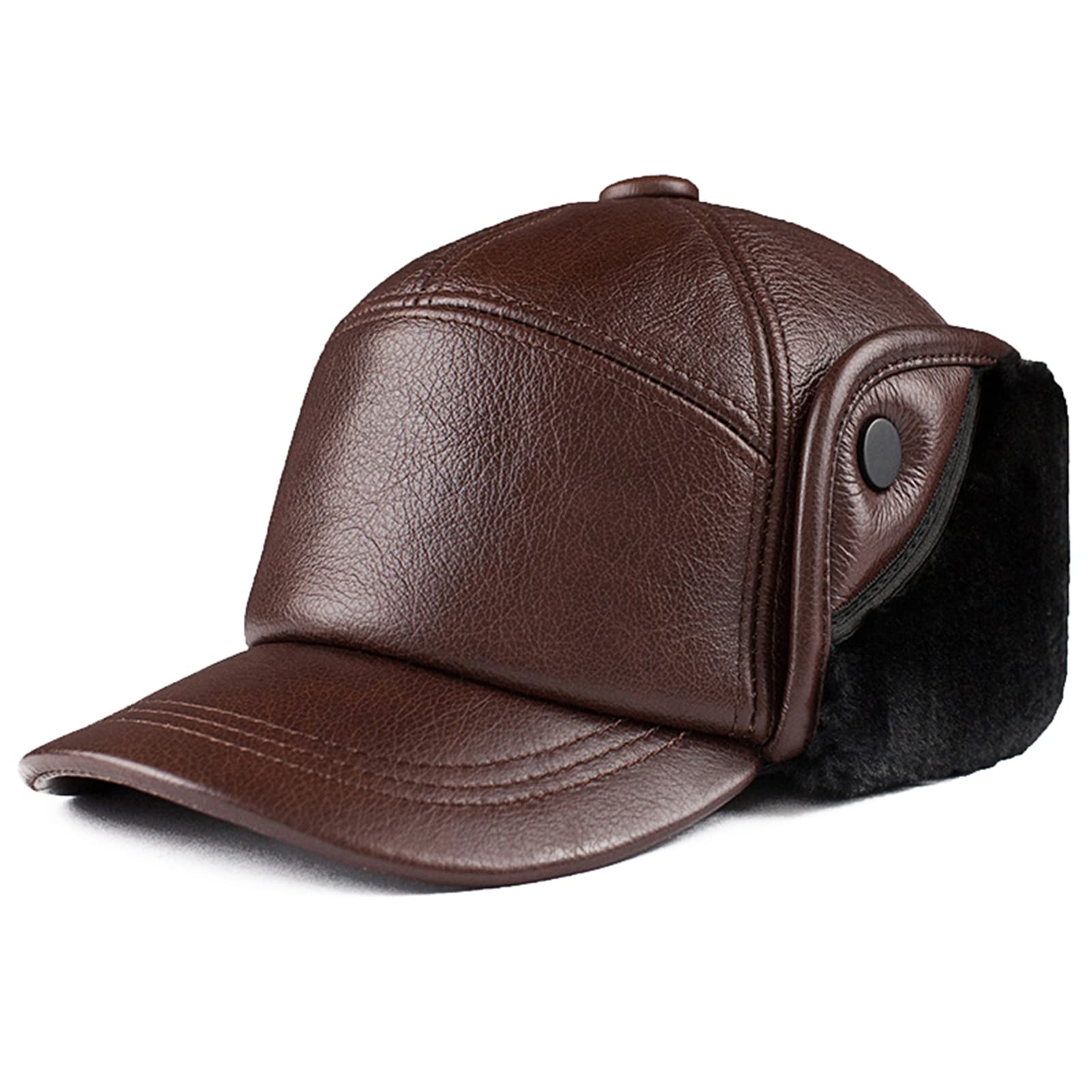 Sombrero de Caza de Invierno para Hombre y Mujer Gorra de béisbol con Visera Sombrero con orejera cálido Sombrero de trampero de esquí al Aire Libre