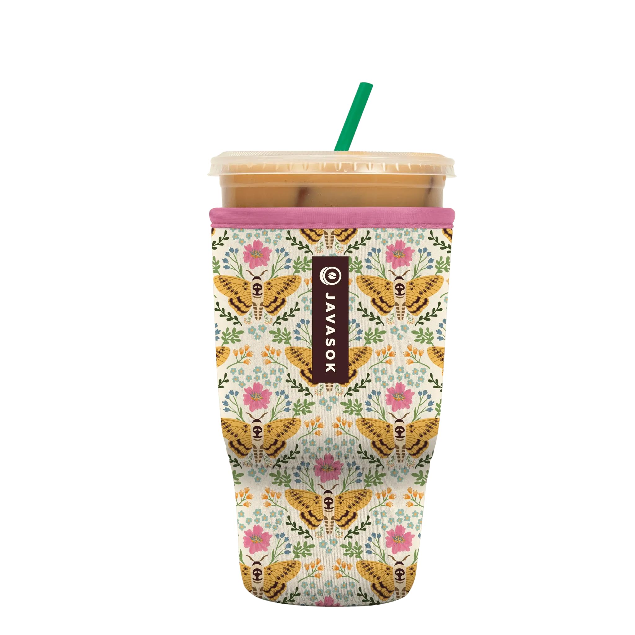 Sok It JavaSok Iced Coffee &amp; Cold Soda Insulated Neoprene Cup Sleeve (Metamorphosis, Large: 30-32oz)