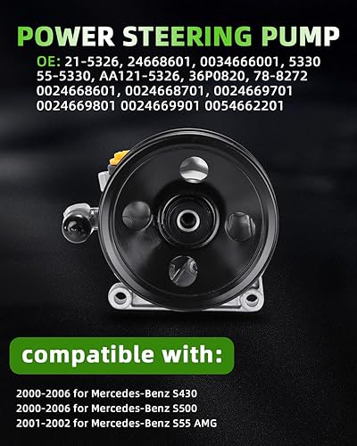 Miniatura 612 de SCITOO Bomba de dirección asistida compatible para 2005 para Saab 9-2X 2.0L, 2006 para Saab 9-2X 2.5L, 2004-2005 para Subaru Impreza 2.0L, 21-5396