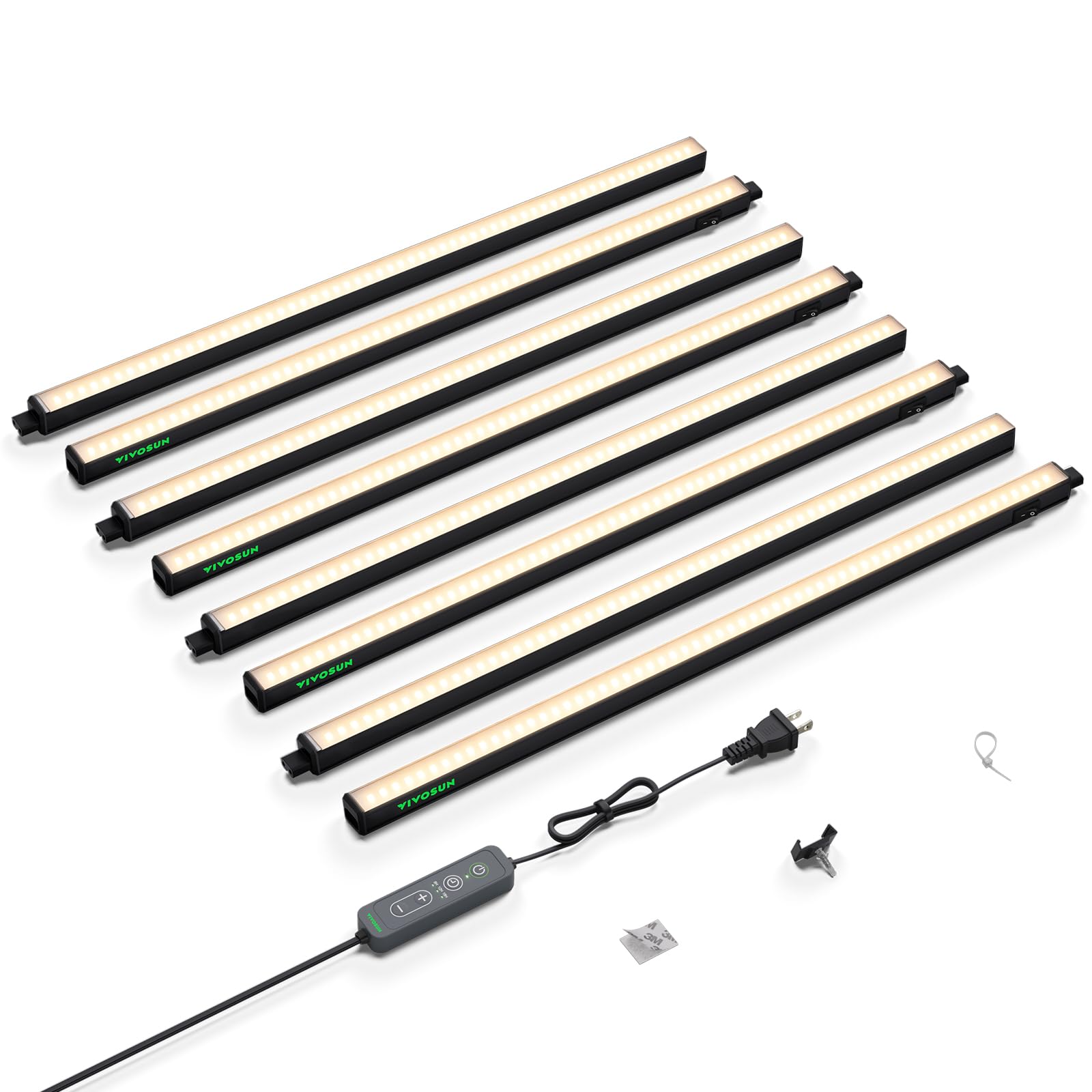 VIVOSUN T5 Grow Lights for Indoor Plants, 3000K Full Spectrum, 2FT, 8-Pack