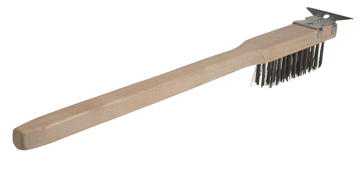 Update International BRW-11HD 11" Wire Brush with Scraper, Wood Block and S/Bristal : Patio, Lawn & Garden
