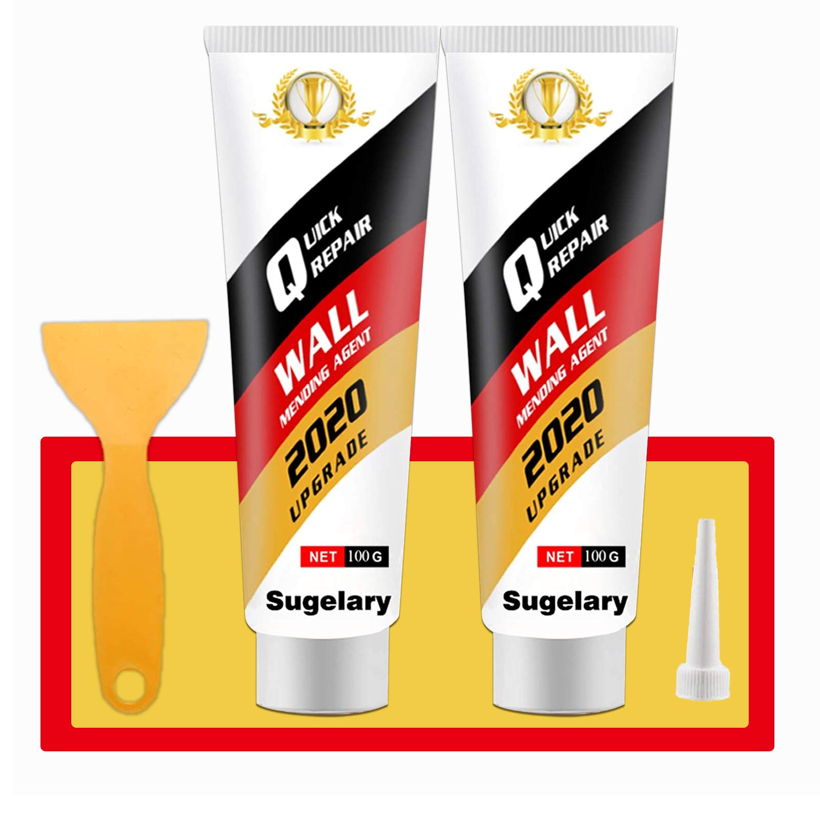 Drywall Patch Repair Kit with Scraper, Wall Spackle Repair Paste, Wall Mending Agent Quick and Easy Solution to Fill The Holes for Home Wall, Plaster