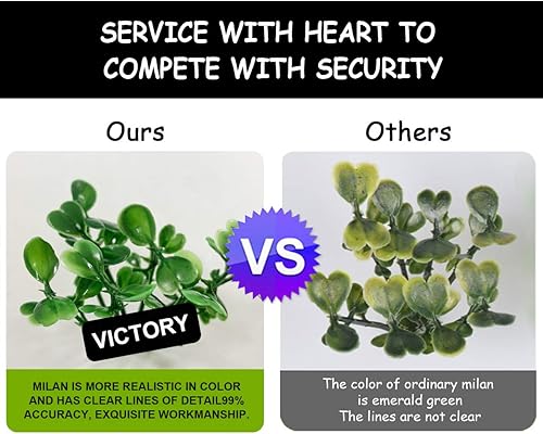 Miniatura 4 de 24 paneles de boj  Planta de seto sintético artificial de 24 x 16 pulgadas para 62 pies cuadrados por juego de setos de boj  Uso para protección UV