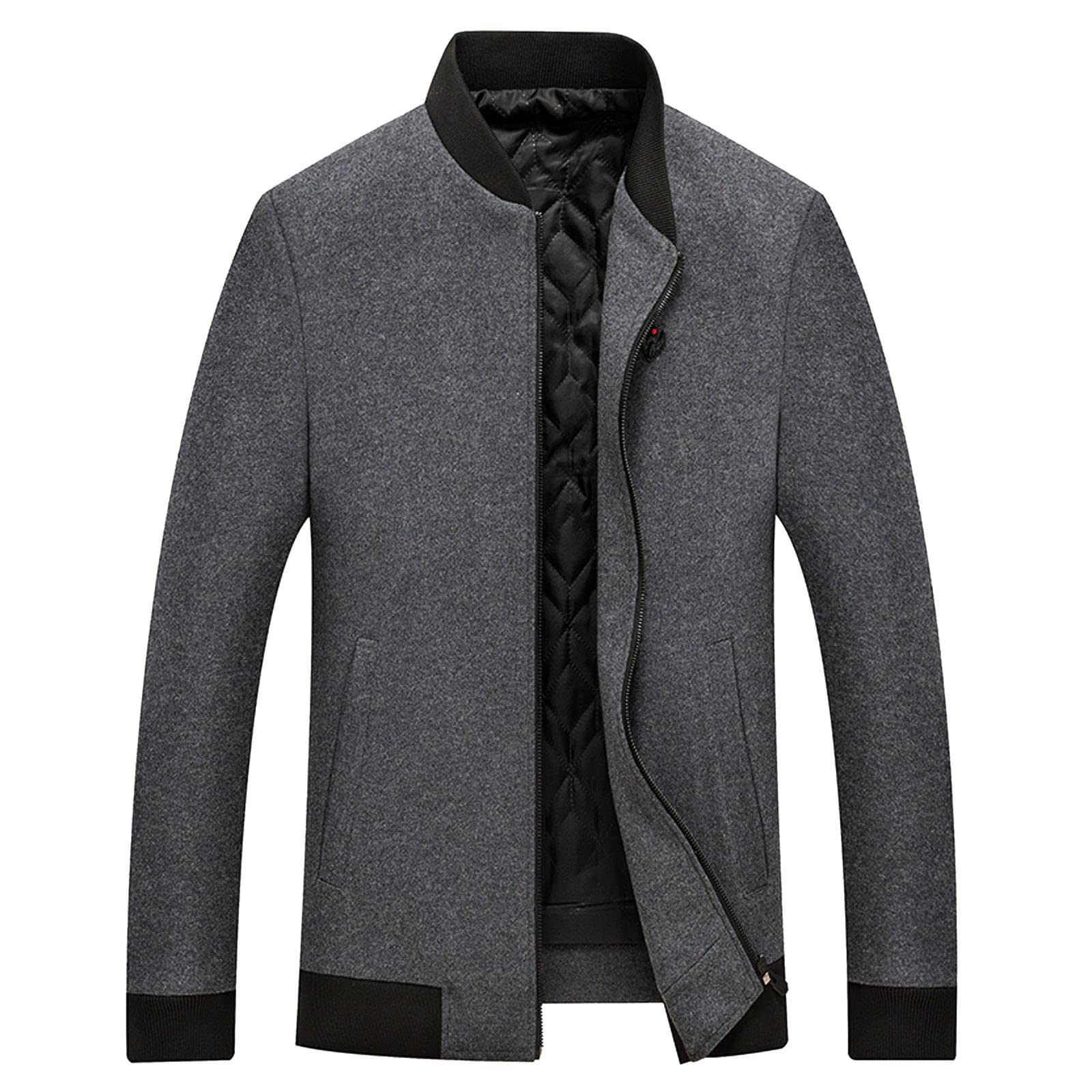 Générique Blouson Homme Hiver Chaud Pardessus Coupe Vent Des Poches Décontractée Trench-Coat, Classique Pardessus Chaude Avec Poches Manteaux Déplacements Quotidiens Aller Au Travai