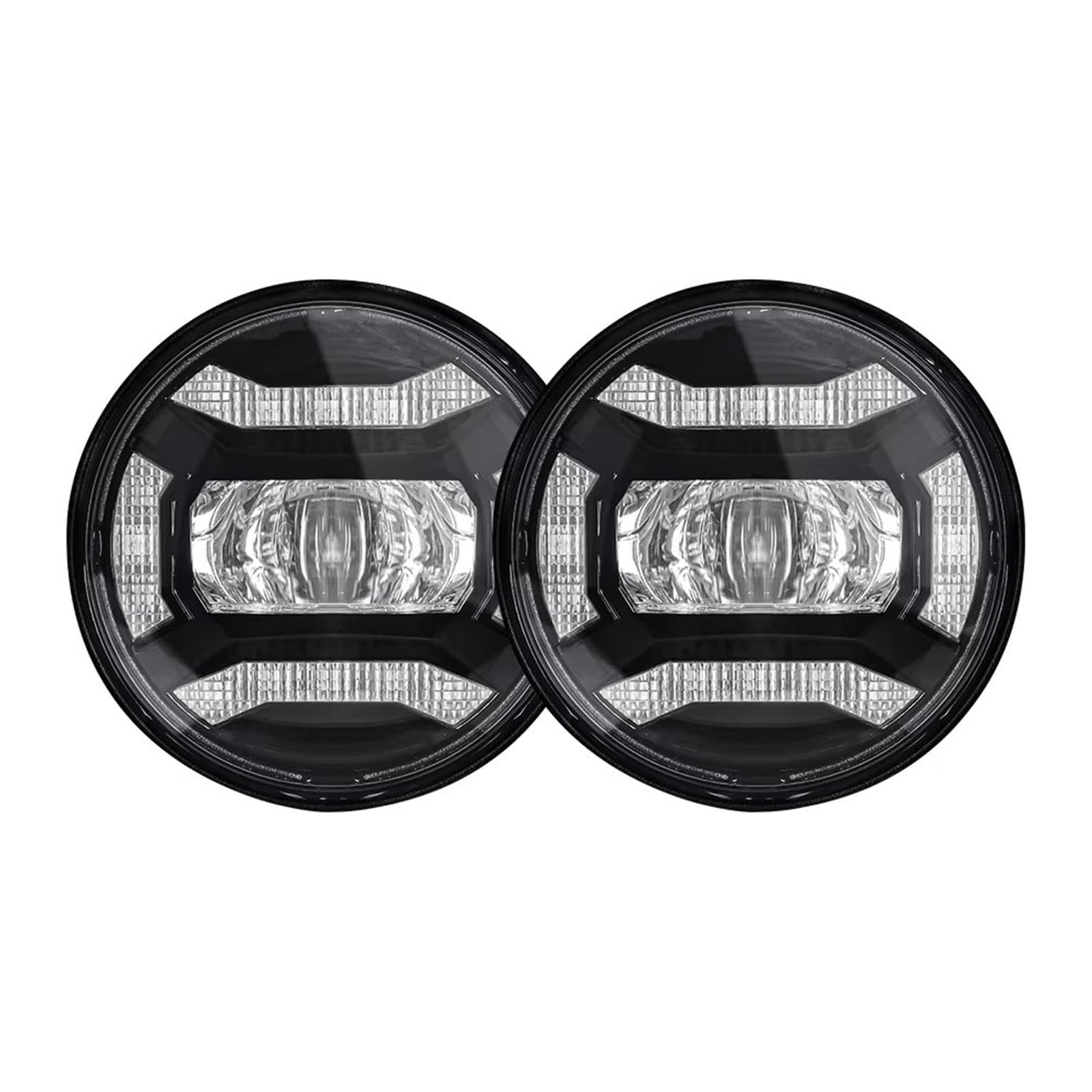 Auto Fari Anteriori Kit Faro Anteriore LED Cromato Da 7 Pollici Per Moto + Fendinebbia 4.5 Per Touring Per Road Per King Per Electra Per Glide