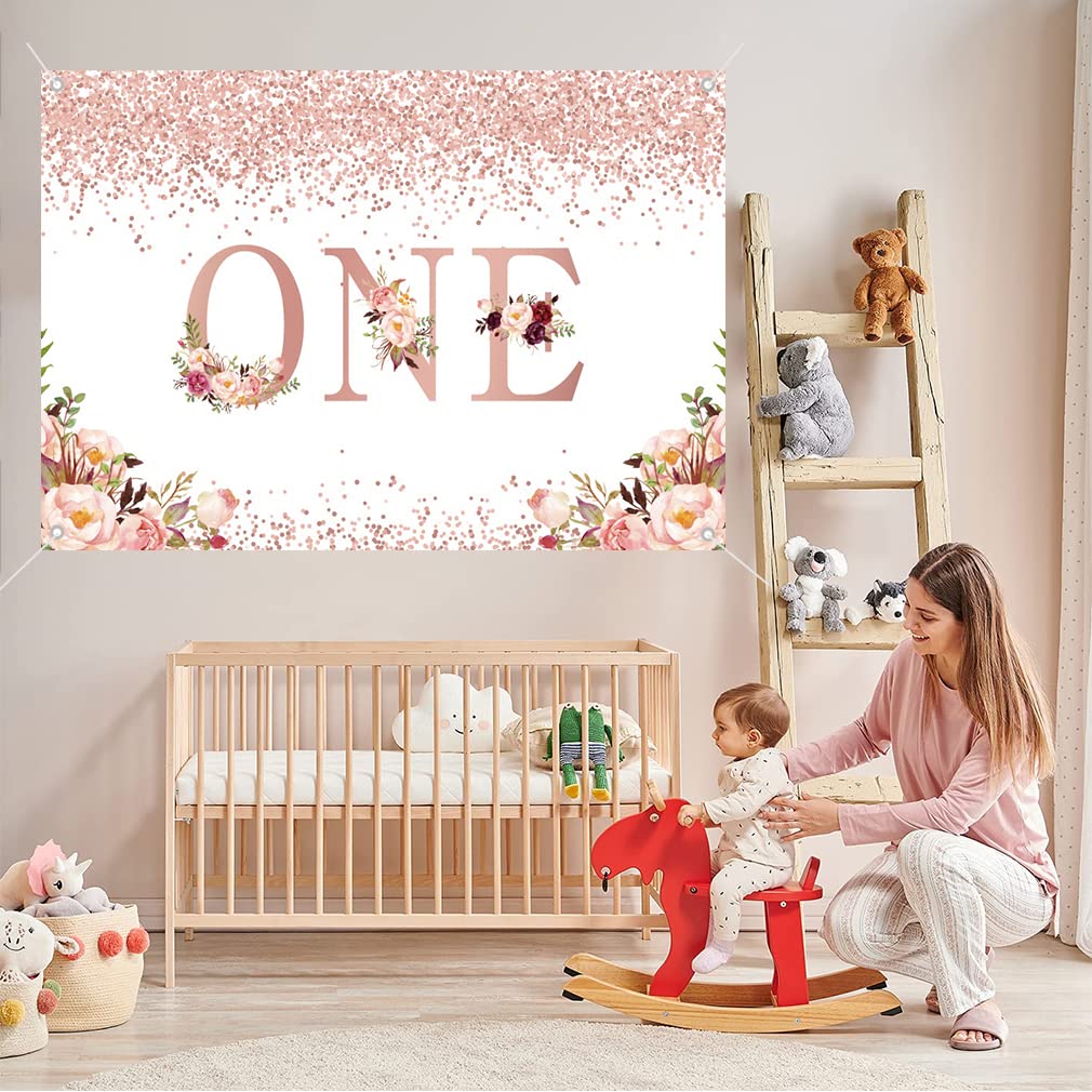 Pink High Chair Tassel Banner For Baby Girl's 1st Birthday - Party Decoration, Cake Smash Photo Prop - View #10