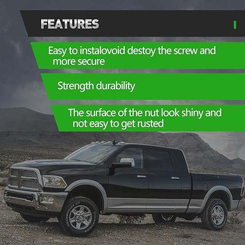Miniatura 3 de SCITOO 20Pcs Lug Nuts M12x1.75 Wheel Lug Nut 3/4"(19mm) Hex End Lug Nuts Replacement for Ford for Lincoln for Volvo Series