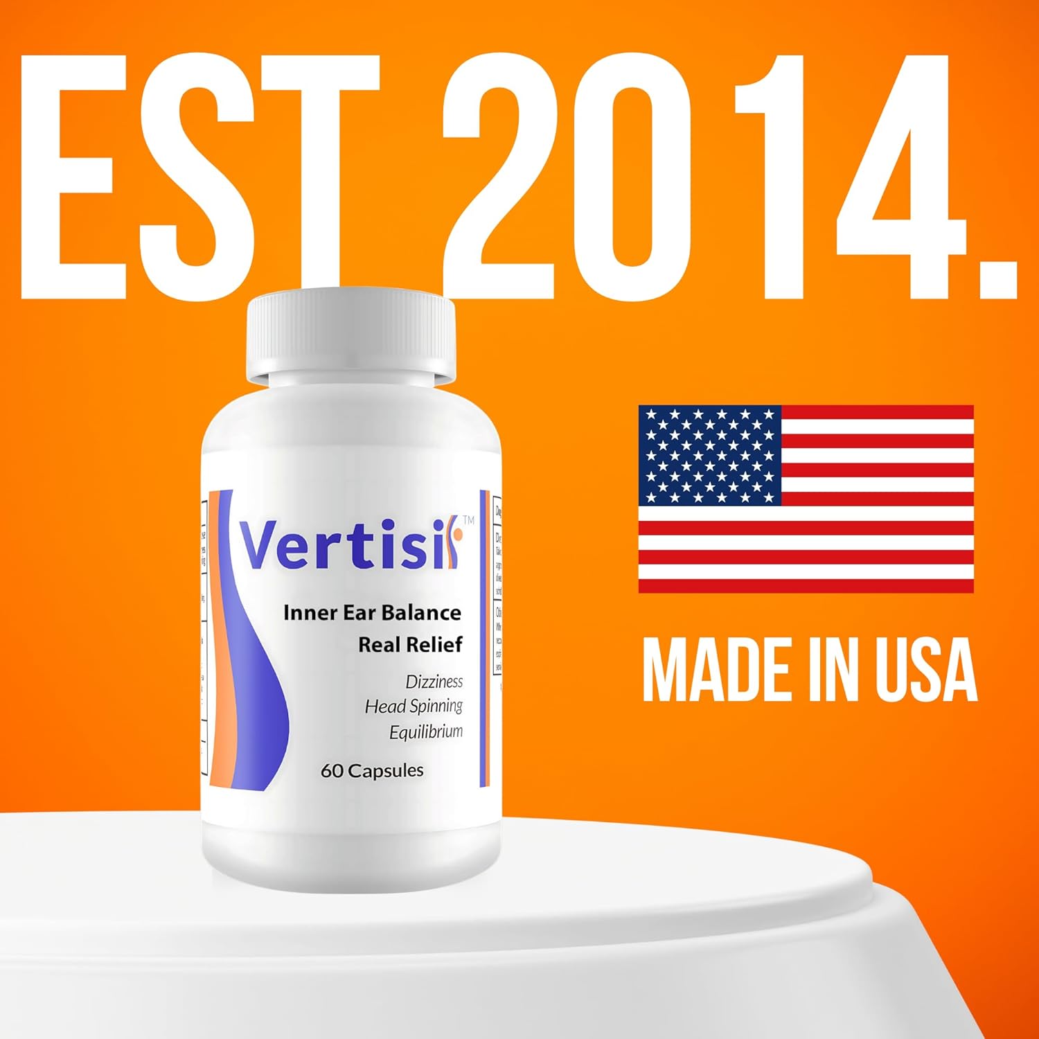 Vertisil 3-Month Supply Relieve Vertigo - All Natural