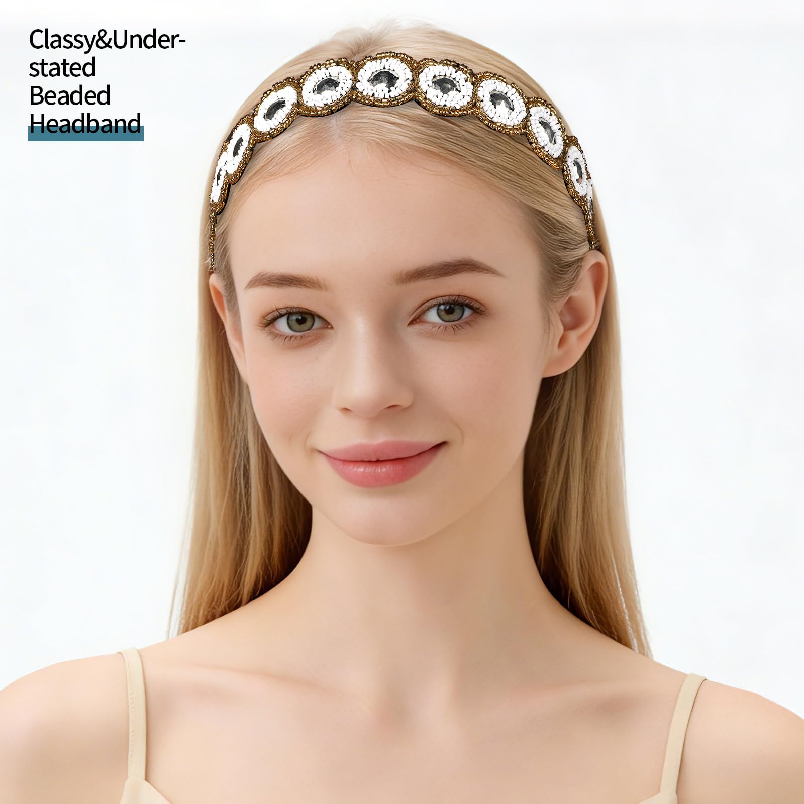 Amazon.com : Teenitor 5pcs Hairbands for Women, 5 Rhinestone  display picture 2