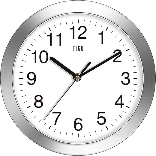 HITO Silent 10-Inch Wall Clock