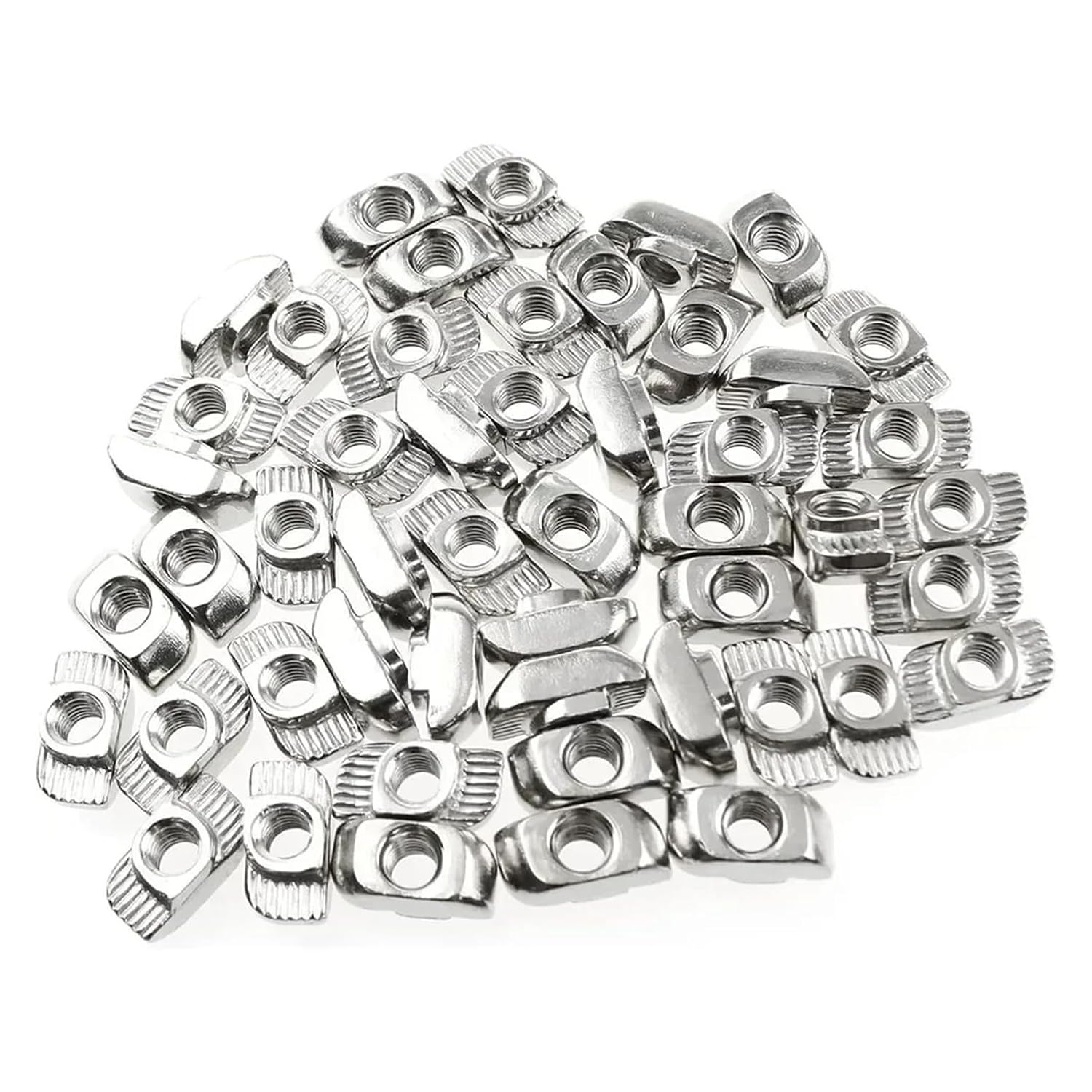 3030 Aluminum Profile with Slot Groove 8mm M3 M4 M5 M6 Nickel Plated T Bolt Hammer Head Nut(3030 M3x50PCS)