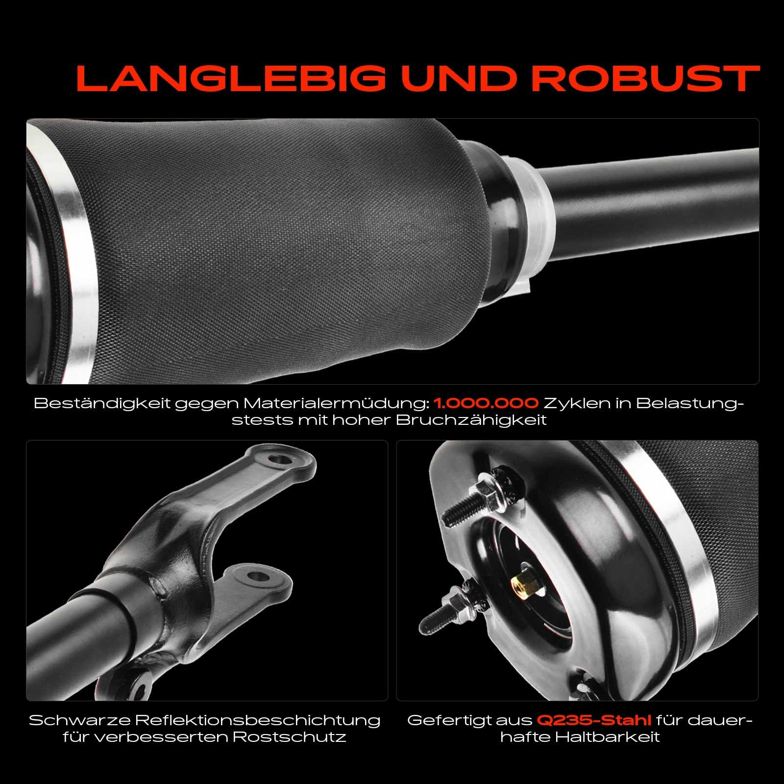 1x Luftfederbein Luftfederung Vorderachse Ohne ADS Kompatibel mit X164 GL320 GL350 GL420 GL450 GL500 W164 ML280 ML300 ML320 ML350 ML420 ML450 ML500 ML63 AMG 3.0L-6.2L 2005-2012 1643204513
