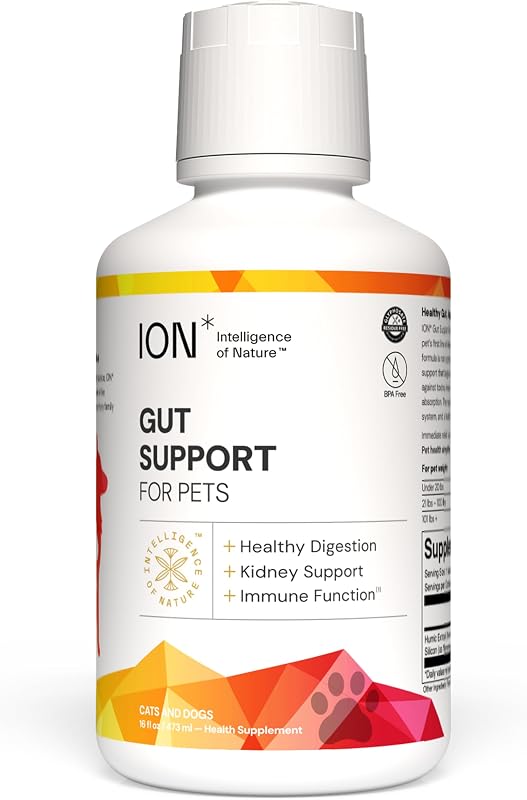 Suplemento Fitoterápico Líquido para Cães e Gatos ION* Intelligence of Nature Gut Support, 473 mL