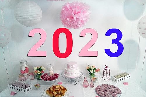 Miniatura 3 de Números de madera grandes de 15 pulgadas 3, número de madera en blanco 3, números de madera grandes sin terminar para manualidades, letreros de