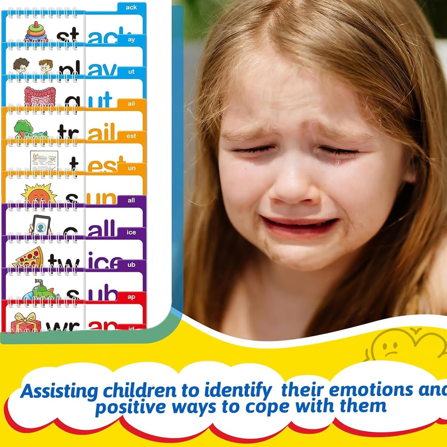 Lesen & Reime Phonics Flashkarten - Buchstaben Sounds & Wortfamilien Für Kindergarten Kinder