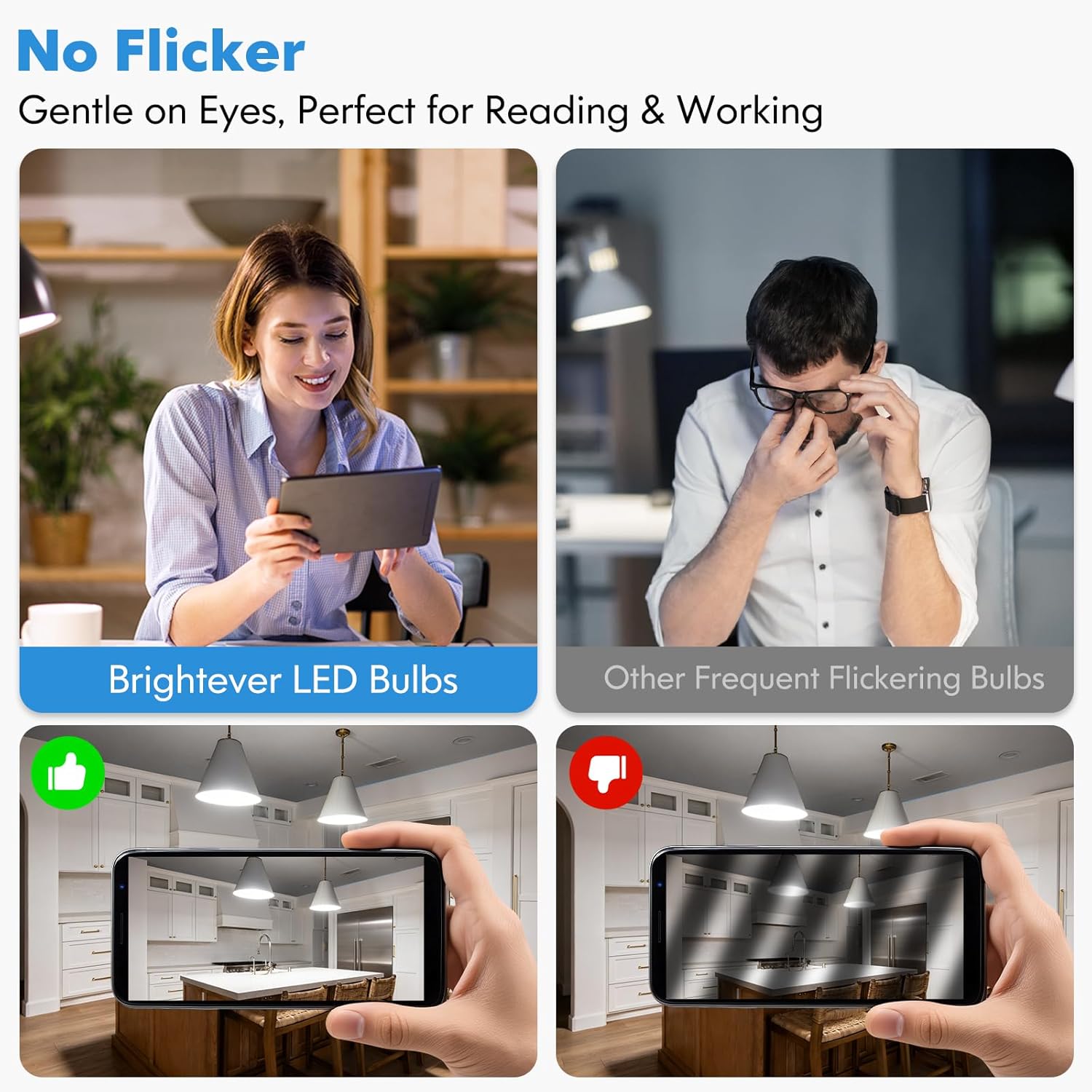 Brightever G25 LED Light Bulbs, 5W Vanity Light Bulbs for Bathroom, 60W Equivalent 5000K Daylight White Round Light Bulb, E26 Base, 600LM, Globe Light Bulbs Non-Dimmable, 12-Pack